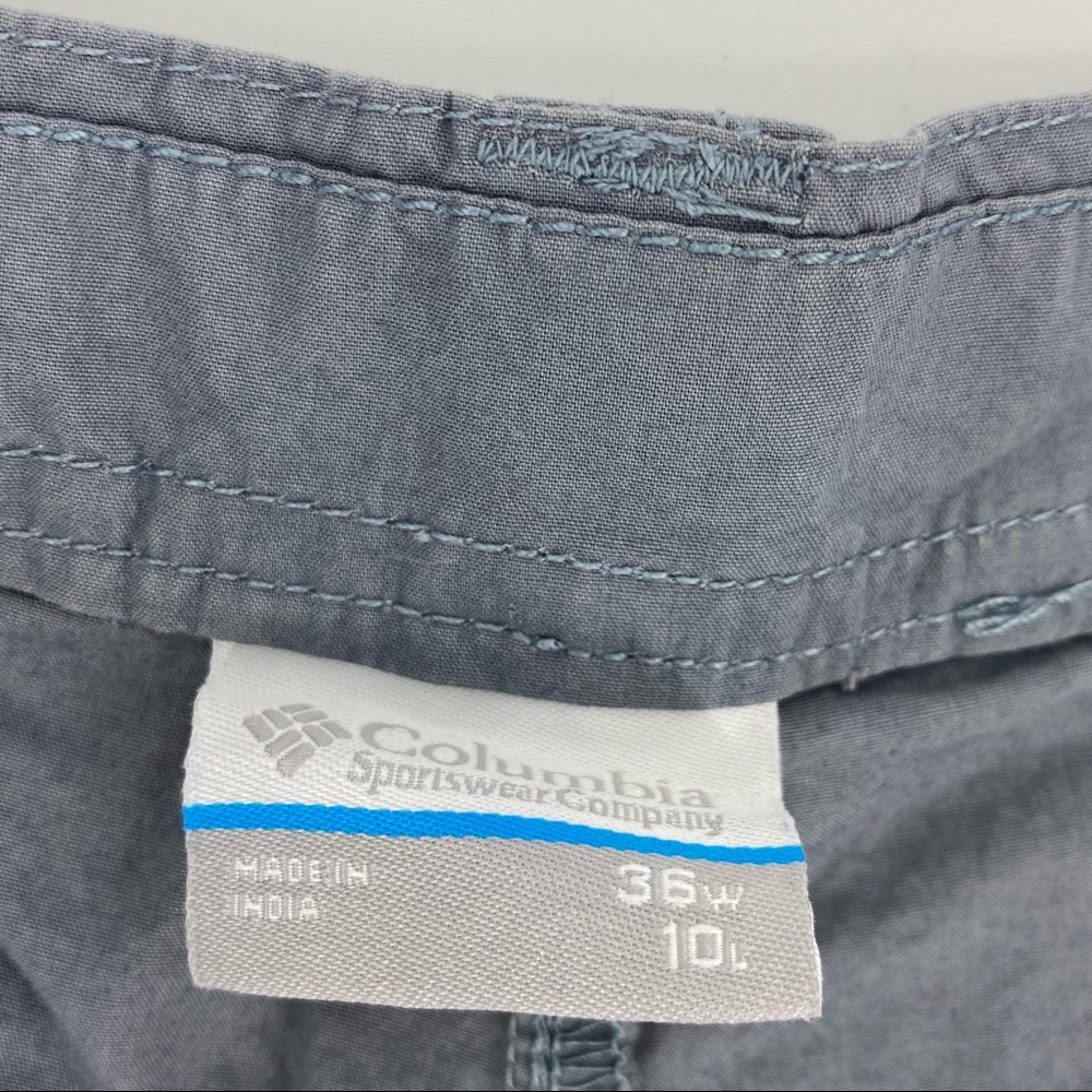 Columbia Men's Grey Washed Out Shorts Size 36 - Picture 4 of 6